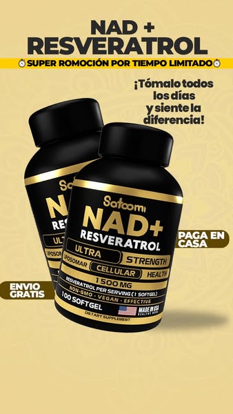 COMBO rejuvenecedor NAD+RESVERATROL Suplemento Potenciador & Rejuvenecedor