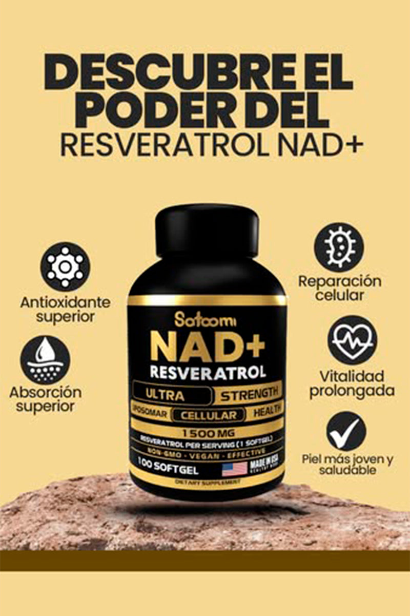 COMBO rejuvenecedor NAD+RESVERATROL Suplemento Potenciador & Rejuvenecedor