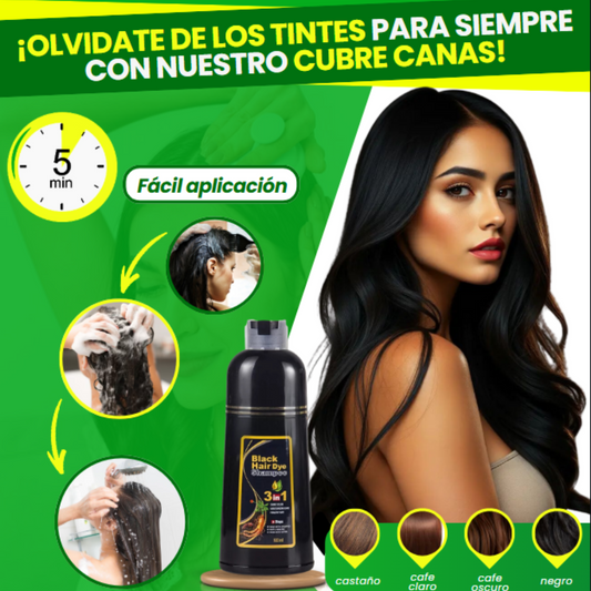 SHAMPOO CUBRE CANAS 3 EN 1 - 400ML